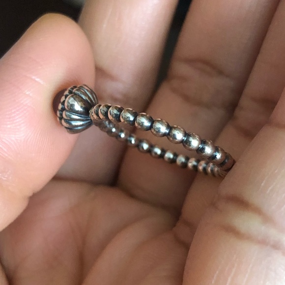 Pandora Red Gemstone Rhinestone Ring US 8.5 - Picture 4 of 7